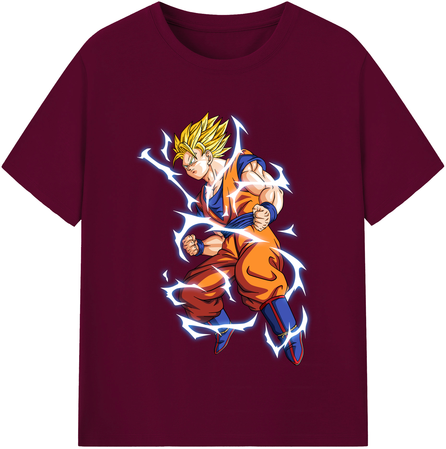 （画像用） ドラゴンボール 孫悟空（そん ごくう）Son Goku カカロット DRAGON BALL Kakarotto レディースカジュアルプリントTシャツ（綿100％）